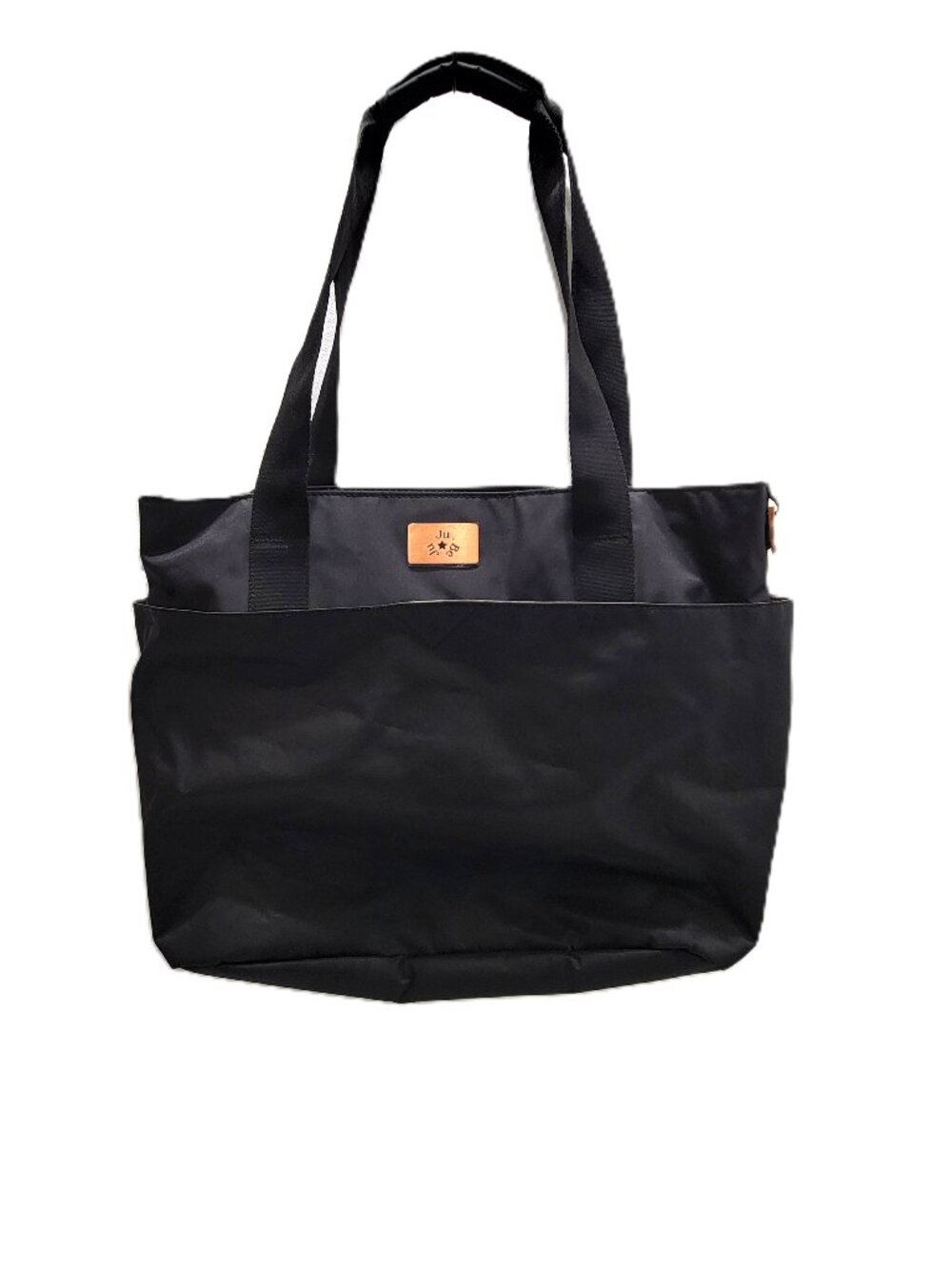 JuJuBe Encore Diaper Tote Bag - Black Rose - Lightweight Multi-Pocket Travel